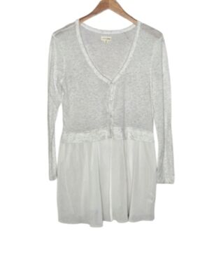 Maison Jules Light Gray White Tunic